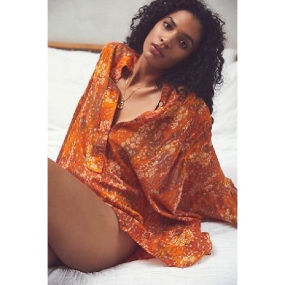 Free People Tuck Up Tuck In Sleep Shirt 